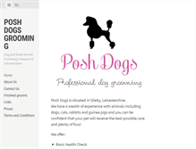 Tablet Screenshot of poshdogsgrooming.com
